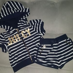 Infant girl 2 piece Juicy Couture outfit